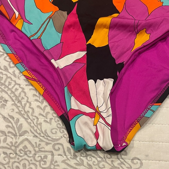 Trina Turk Multicolor Floral One-Piece Swimsuit - Picture 3 of 5